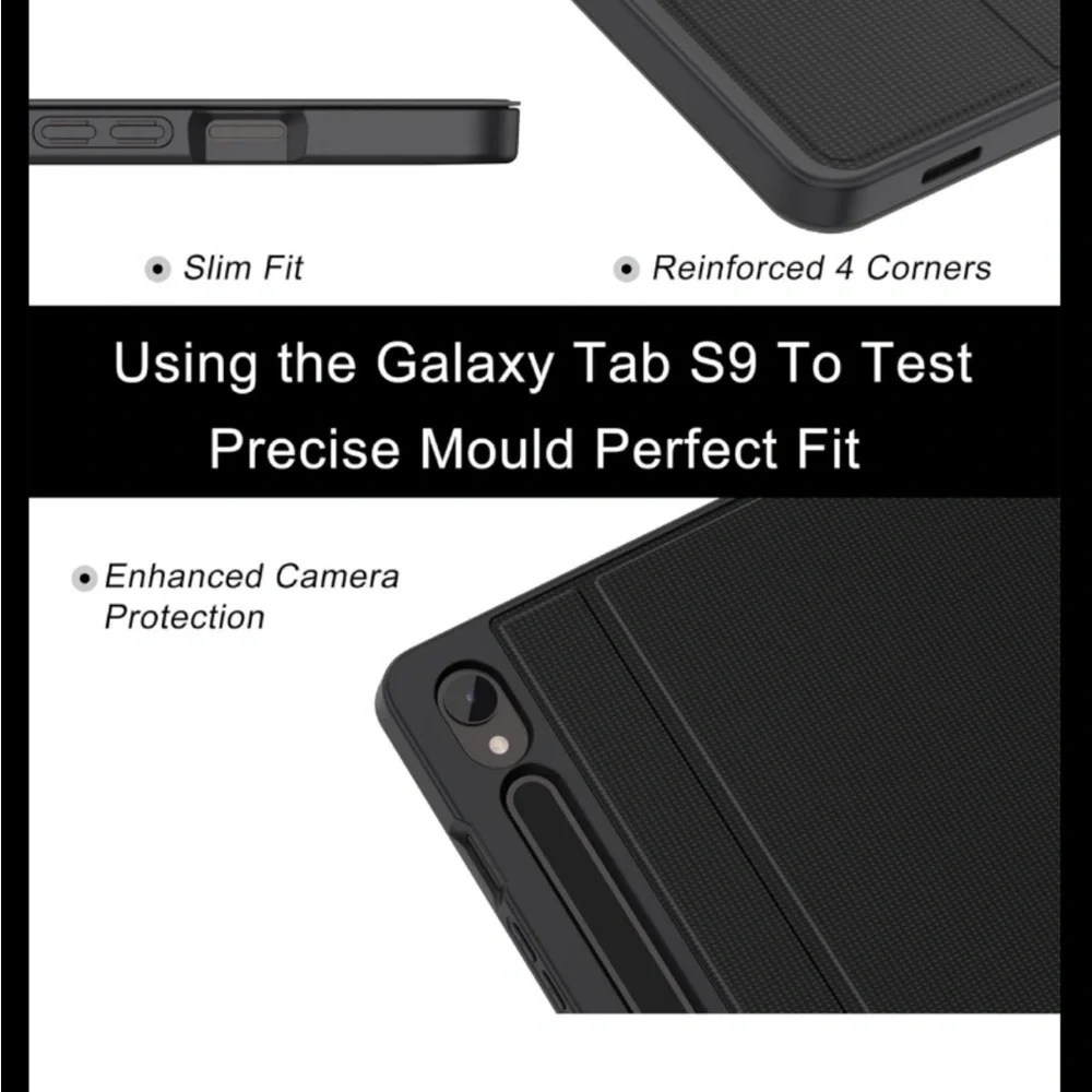 New Soke Samsung black folding case for S9 11 in tablet